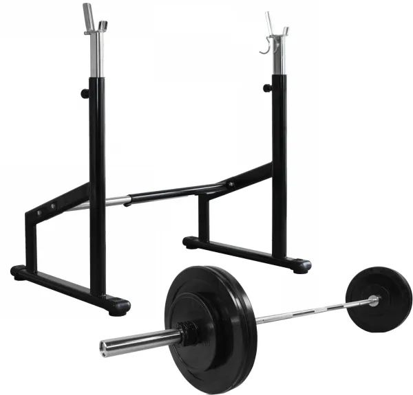 Odin Semi Pro Squat Rack + Vægte & Vægtstang (50kg)